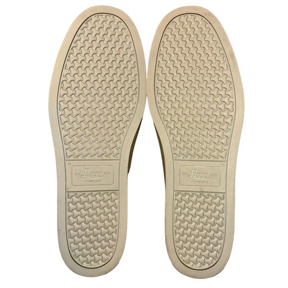 G.H.Bass Women's Loafer Sneakers Tassels Perforated Leather Size 10 White EUC - Picture 12 of 13